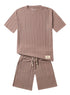 Wood Striperd Jacquard Short - Khotwh